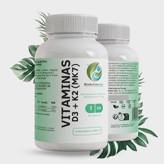 Vitamina D3 50 µg con K2 (MK7) | 90 cápsulas vegetales