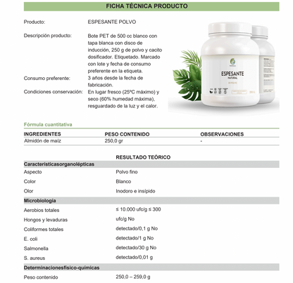 Espesante Natural en Polvo 250 g — BioActive Labs Farma