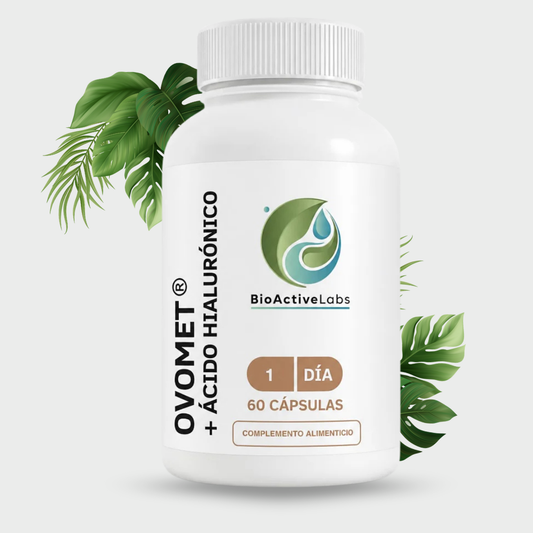 Ovomet® 300 mg + Ácido Hialurónico 90 mg | 60 cápsulas